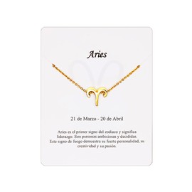 Halskette Sternzeichen Edelstahl Schöne Karte Bedeutung Sternzeichen Anhänger Horoskop Für Frauen oder Mann Geburtstagsgeschenk, Standard, Edelstahl, Nicht zutreffend