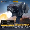 RDSGSO Industrial Safety Helmet with Light RGS-8C Adjustable Vents Breathable