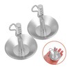 KONTONTY Plow Shoes for Snowplow Base Metal Adjustable Plow Feet