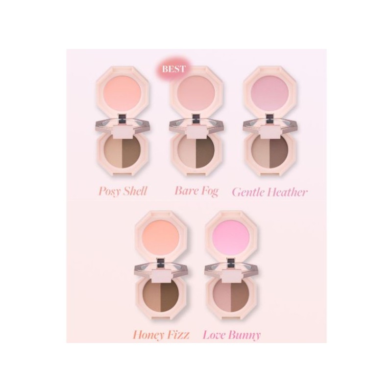 DEAR DAHLIA Sweet Dream Dual Palette 4g, Color:02. Bare Fog