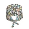 Fashion Cute Cat Glasses Working Cap Scrub Cap with Sweatband