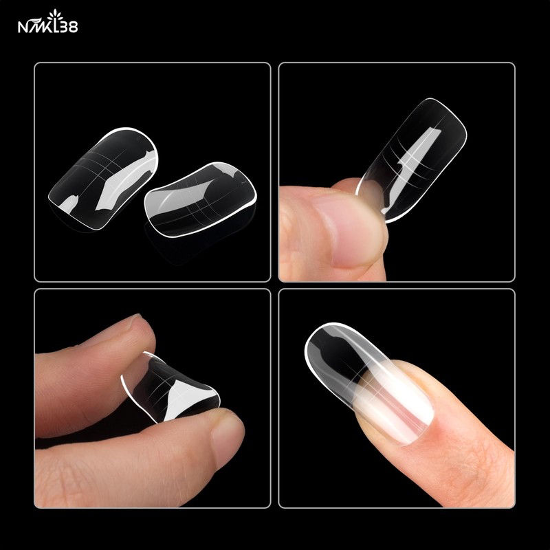 NMKL38 150PCS Dual Nail Forms 12 Sizes Extension Poly Nail