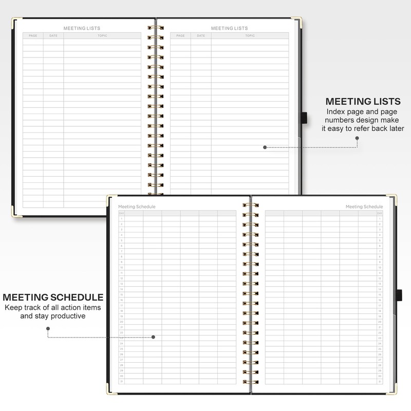 EMSHOI B5 Diary Meeting Notebook for Work - Work Planner