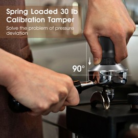 Reoszeank 58mm Espresso Accessories Kit, Spring Loaded Calibrated Tamper, WDT Tool and Dosing Funnel Set Fits Breville 58 mm Espresso Coffee Machines and Portafilter