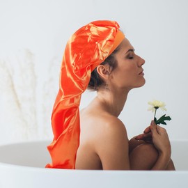 Three-Piece Turban Hat Set for Dreadlocks Stylish and Comfortable Hair Bonnet with Wide Elastic Band Perfect for Home Sports and Travel