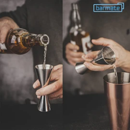 barmate Japanese Jigger Stainless Steel Measuring Cup with Inner Scale Max 50ml/25ml High Quality Bar Accessories for the Perfect Cocktail