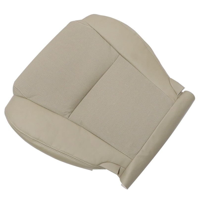 FZJDSD Tan Driver Side Bottom Perforated Leather Replacement Seat Covers
