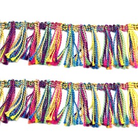 5 Yards Knitting Tassel Fringe Trim Ribbon Handwork DIY Craft Sewing Lace Accessory for Clothing Curtain Pillow Home Party Wedding Craft Decoration