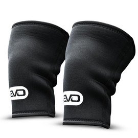 EVO SPORTS FUEL Knee Support for Men/Women, 7 mm Neoprene Knee Sleeves for Sports, Strength Training, CrossFit, Weightlifting & Fitness, Compression Bandage for Support & Protection (1 Pair) (M)