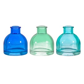 Sass & Belle Cool Toned Mini Bud Vases - Set Of 3 Multicolor