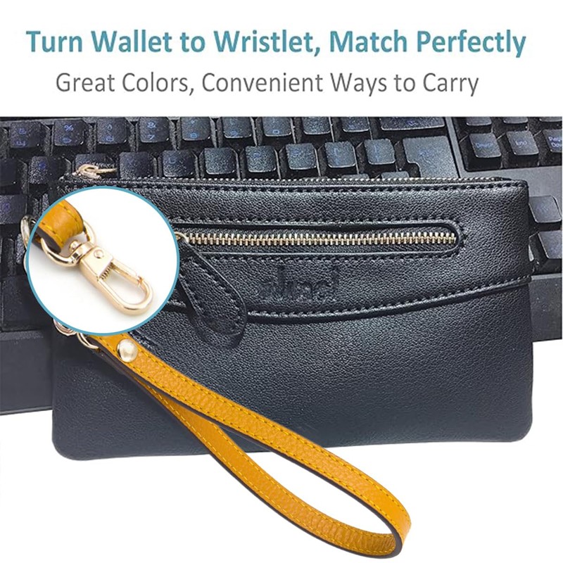 AIMALL Leather Litchi Pattern Cowhide Puppy Buckle Wrist Strap, 7.48