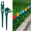 SURAIELEC 50 PCS Christmas Light Stakes, 9.5" Tall Stakes for