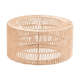 Colcolo Paper Rope Lampshade Boho Lampshade Boho Pendant Lamp Shade Handwoven Lamp Shade for Kitchen Island Teahouse Dining Room Cafe, Large