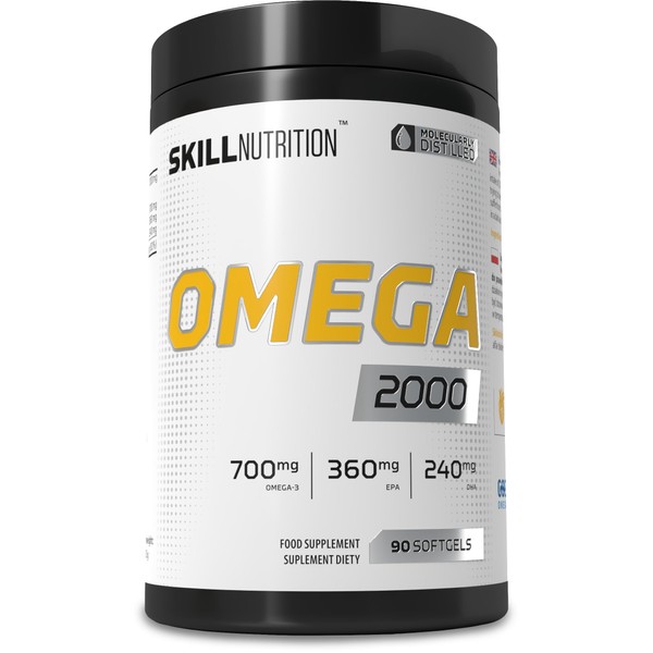 Skill Nutrition Omega 2000-90 softgels | 2000 mg Omega-3 Fish