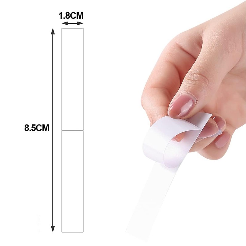 Heanvmyss 200 pieces double sided body tape, White, M