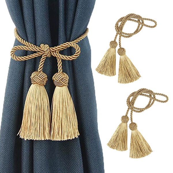 Curtain Tiebacks Curtain Tiebacks Rope Tassel Curtain Holdbacks Silver Gold