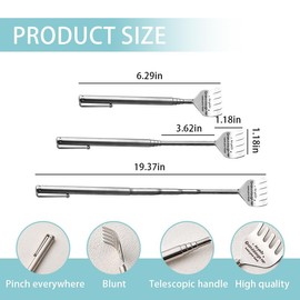 Papa Nana Birthday Gifts for Grandmother Grandfather Fathers Day Mothers Day Gifts for Grandma Grandpa Retirement Gift To Grandparents from Granddaughter Grandparents Novelty Back Scratchers Metal