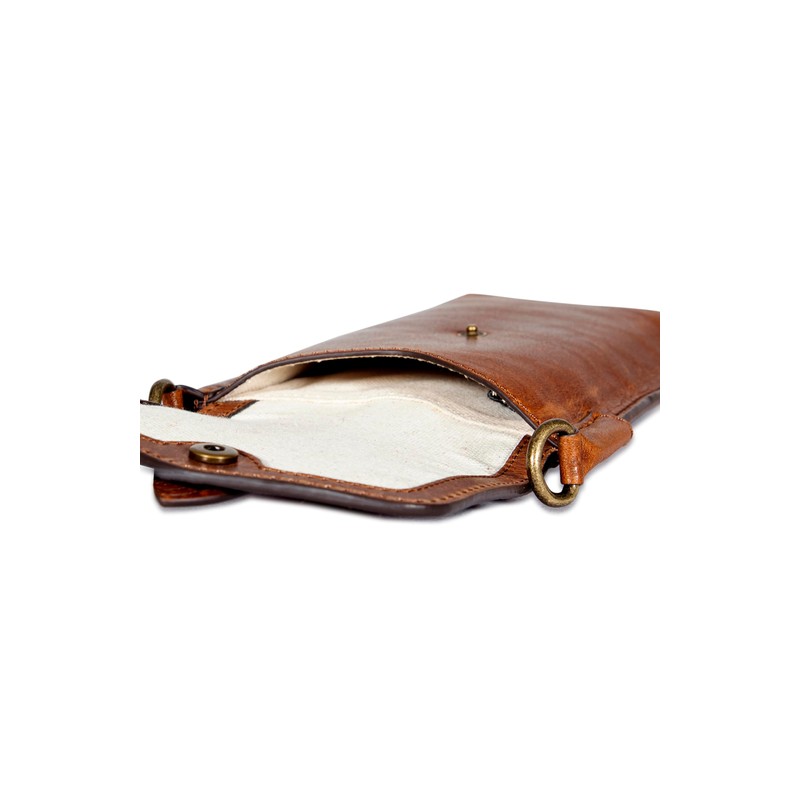 Frye Melissa Phone Pouch, Cognac