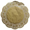 Tortenspitze, Spitzenpapier rund, geprägt, 100 Stück (Gold, Ø 24 cm)