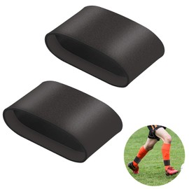NICEIN® Non-Slip Tape Shin Pads Band, Shin Pads Holder, Football for Adults and Children, Women, Football Items, Football Accessories (Black, S)