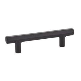 Emtek MOD - HEX (Modern Hexagon) Appliance Pull of The Urban Modern Collection, 12 inch (Center to Center), Color: Flat Black Coated (US19), Model: 87003