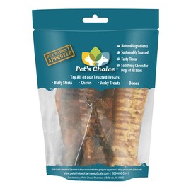 Pet's Choice Dog Treats, Beef Trachea, All Natural, 4 Count, (BF-Trachea)