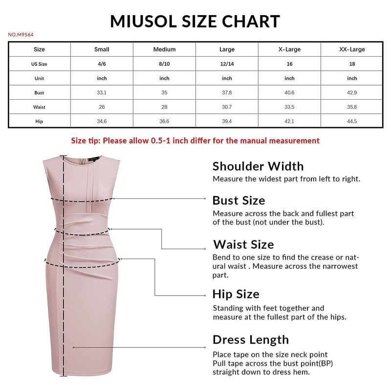 Miusol - Vestido retro sin mangas con volantes para fiesta