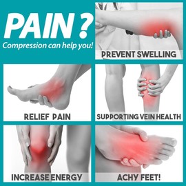 Copper Compression Dots Socks for Women & Men (6 pairs) - Best Support for Nurses, Running, Hiking, Recovery