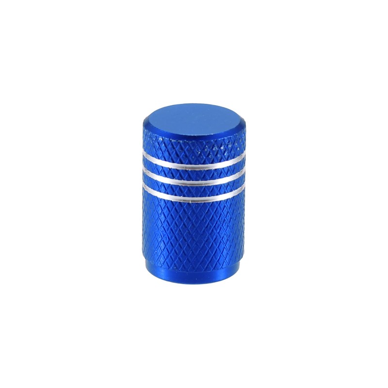X AUTOHAUX 5pcs Blue Car Bike Tire Valve Stem Cap