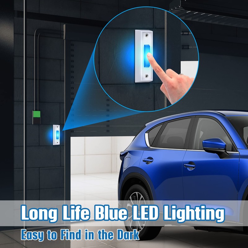 Saillong LED Lighted Doorbell Button Wired, Door Bell Ringer Push
