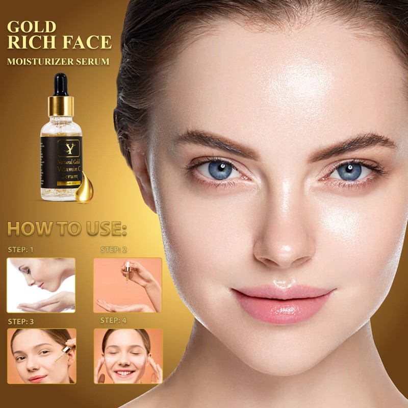 zoomt Gold Rich Face Moisturizer Serum - Anti-wrinkle & Anti-Aging