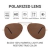 EYESPEX Classic Retro Aviator Polarized Sunglasses for Men Women 70s
