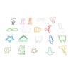 100Pcs Cute Paper Clips 20 Shapes Adorable Fun Metal Paper