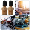 SHINEOFI 2pcs Air Compressor Valve Connector Npt Adapter for Vehicle