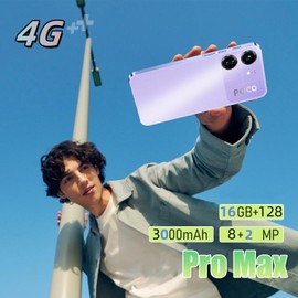 DEMANN GMBH Unlock your phone, 6.3 inch screen, 2GB RAM + 16GB ROM/TF 128GB, 2MP + 8MP dual camera, support for 4G LTE FDD TDD, dual SIM, suitable for beginners. (Dark black91)