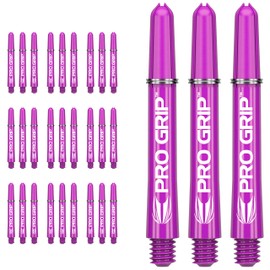 Target Darts 10 x Sets of Purple Pro Grip Dart Shafts Medium - 30 Dart Shafts Total
