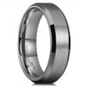 King Will 6mm Men's Gunmetal Gray Wedding Ring - Brushed
