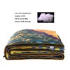 Bedvcaty Camping Blanket, Puffy Waterproof Travel Blanket, Warm Cozy Picnic