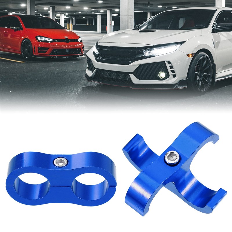 X AUTOHAUX 3pcs AN10 Car Hose Separator Clamp Fuel Line