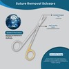 Premium Quality Suture Scissors with Extra Fine Sgarpness (13 CM)