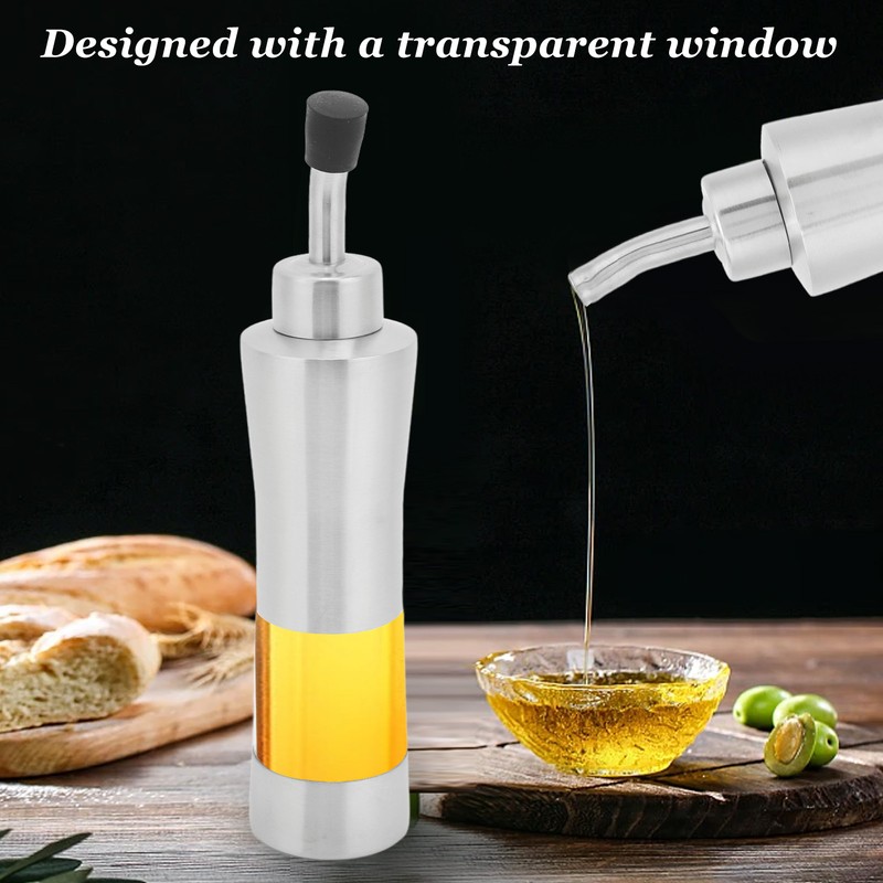 Olive Oil Dispenser Bottle 304 Stainless Steel Vinegar Cruet with