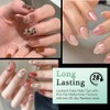 LEYKOSH-Puntas de uñas ovaladas redondas cortas, 216 piezas de uñas