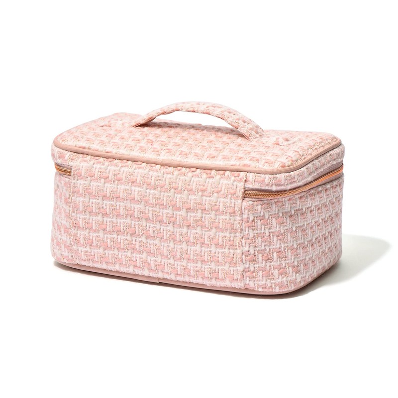 Francfranc Franc Tweed Vanity Pouch, Pink