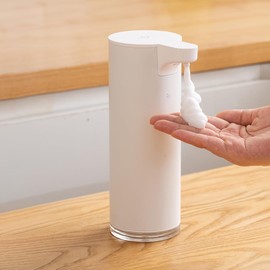 LAOPAO Soap Dispenser, Automatic Foam, 2 Level Adjustment by Sensor Distance, Stainless Steel, White, Hand Soap Dispenser, Auto Dispenser, No Touch, Distance Sensor, Refill, 9.1 fl oz (280 ml), Soap