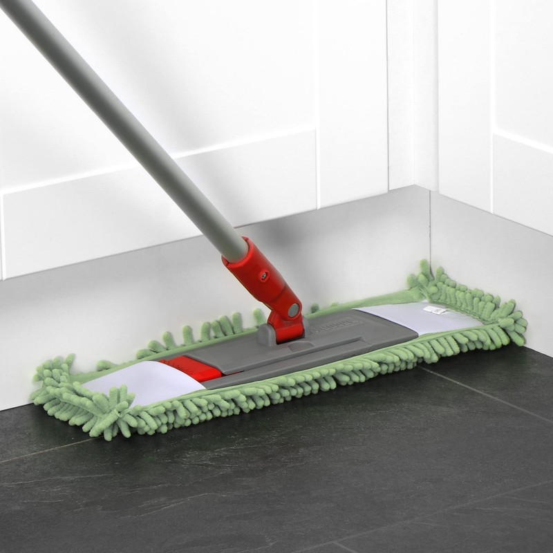 COM-FOUR® 4 x replacement covers for floor mops, mop cover