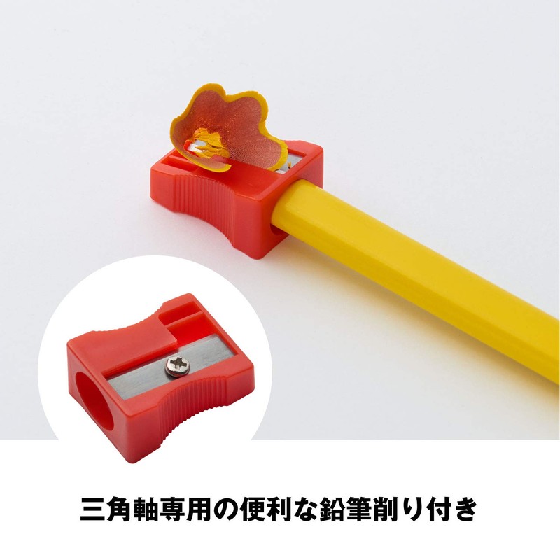 Bicジャパン ビックキッズ 色鉛筆 12色 三角軸 鉛筆削り付 BKEVOTRI12E