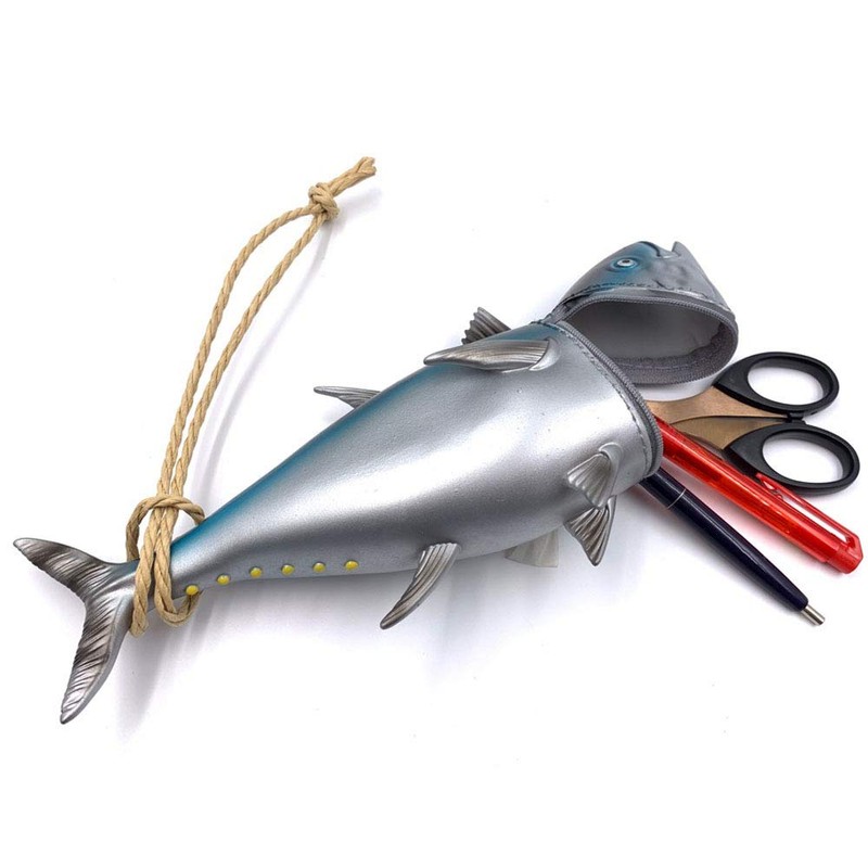 Soft Multi Case for Fish, Black Tuna, Pen and Glasses,