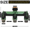 Zaakwang Full Flow Heavy Duty 3-Way Hose Splitter, Rugged Garden