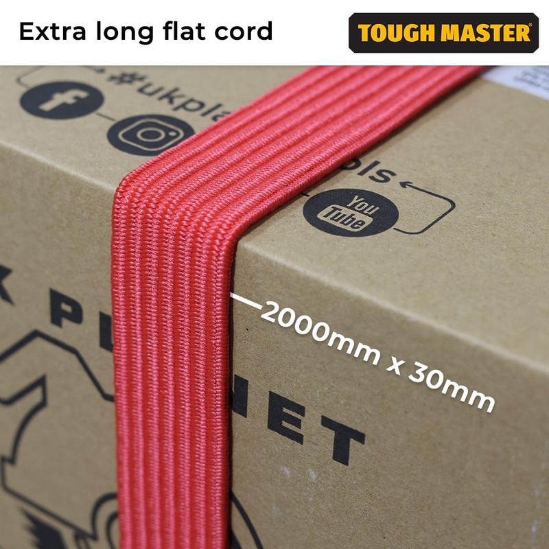 TOUGH MASTER Bungee Cord with Hooks Adjustable, Elastic Stretchable Heavy
