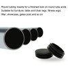 sourcingmap 1 7/8" 48mm OD Plastic Round Tube Ribbed Inserts